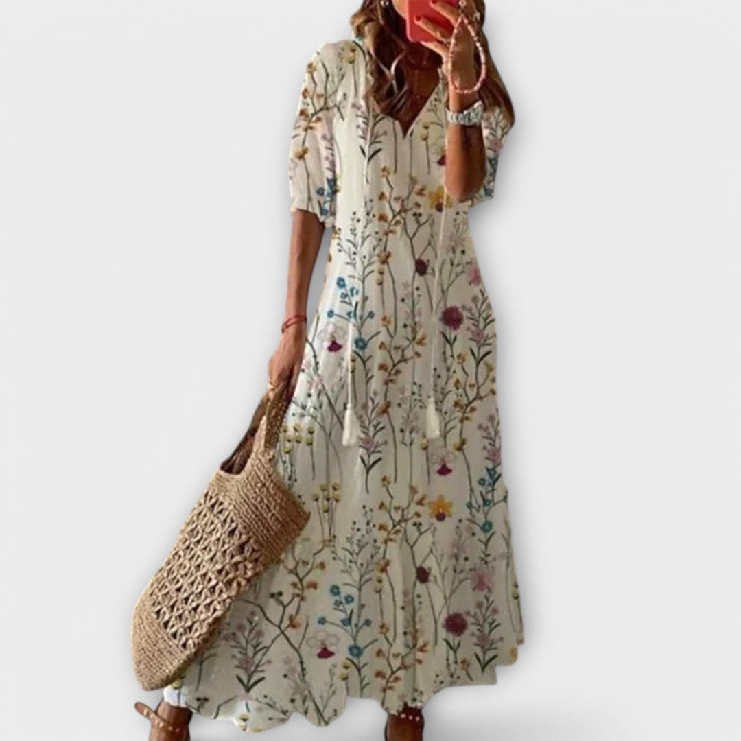 Women's Bohemian Maxi Dress - Effortless Summer Style