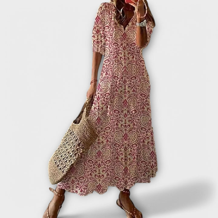 Women's Bohemian Maxi Dress - Effortless Summer Style