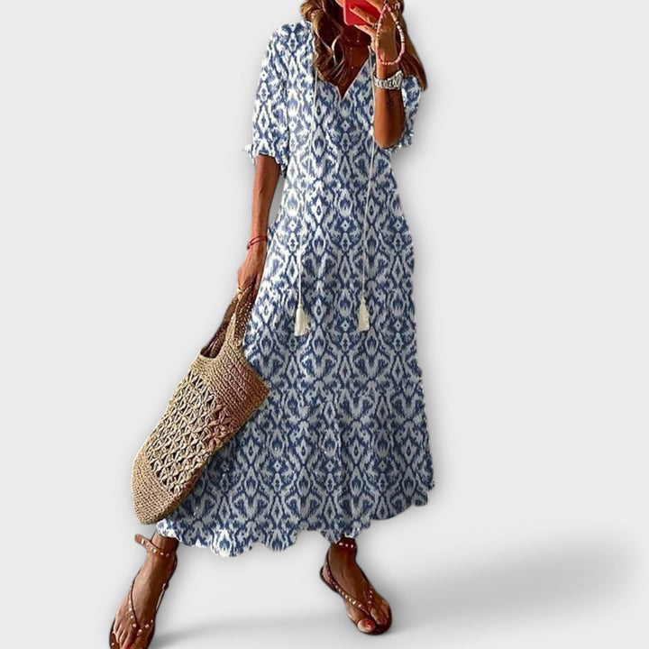 Women's Bohemian Maxi Dress - Effortless Summer Style