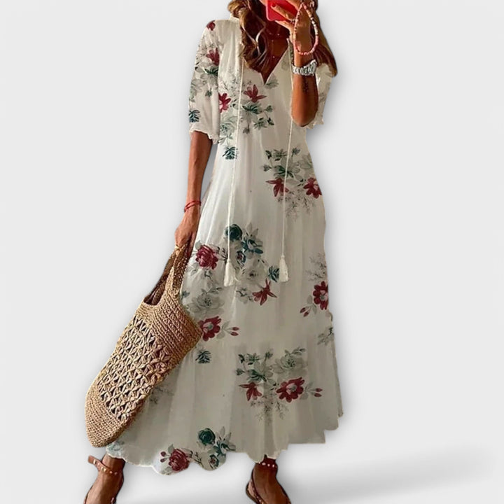 Women's Bohemian Maxi Dress - Effortless Summer Style