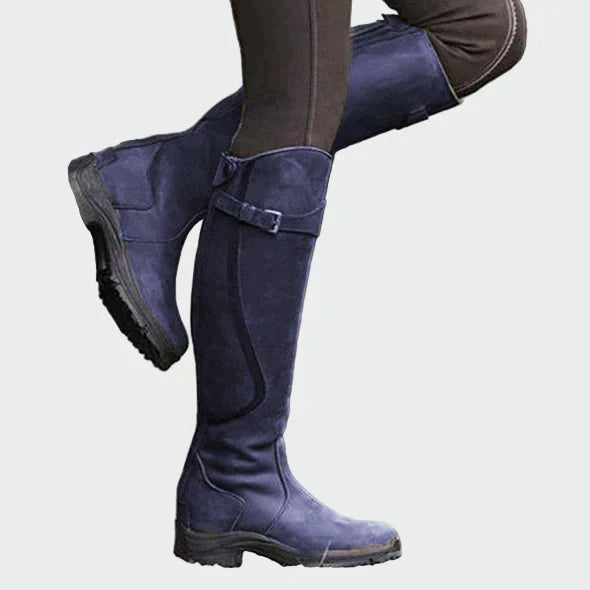 Women's Premium Leather Riding Boots - Timeless Riding Style