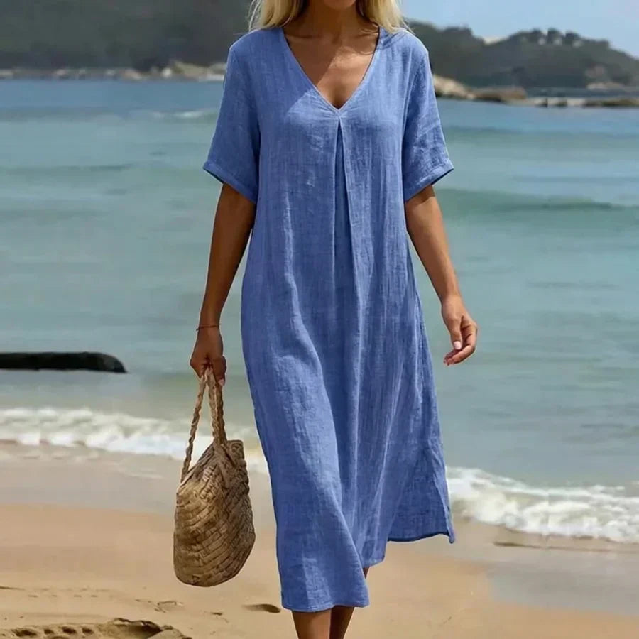 Women's Relaxed Flowing Maxi Dress - Summer Essential