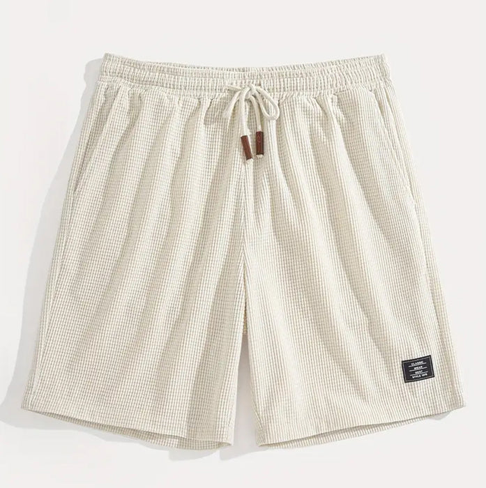 Men's Waffle-Knit Tailored Shorts – Smart Casual Comfort – view 9
