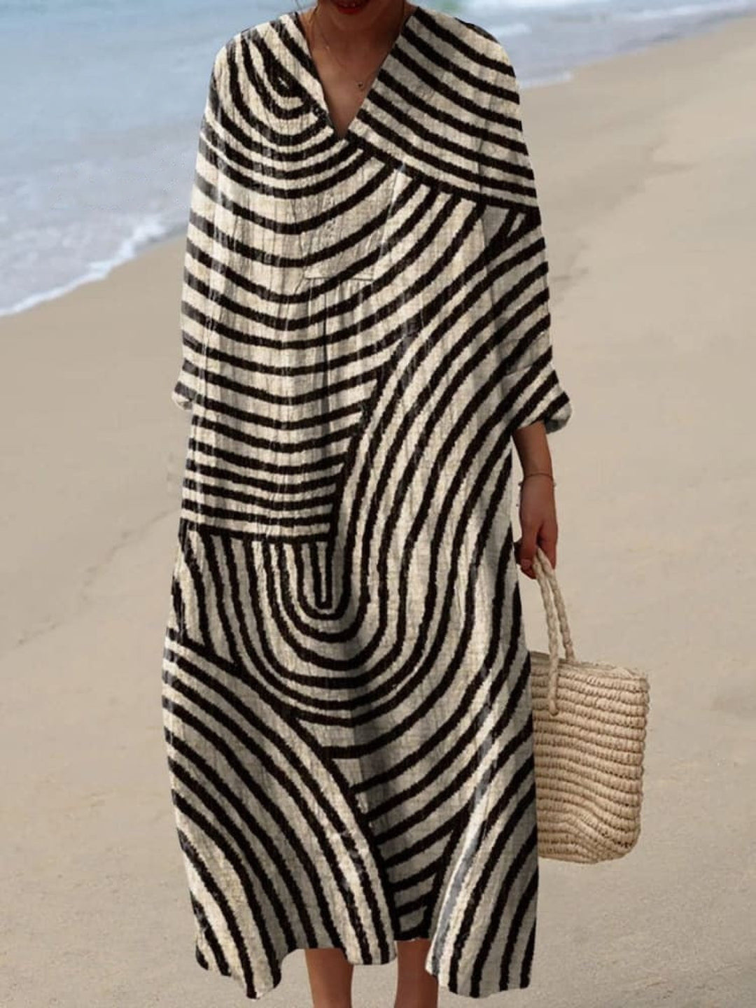 Women's Graphic Print Loose Fit Dress - Modern & Timeless