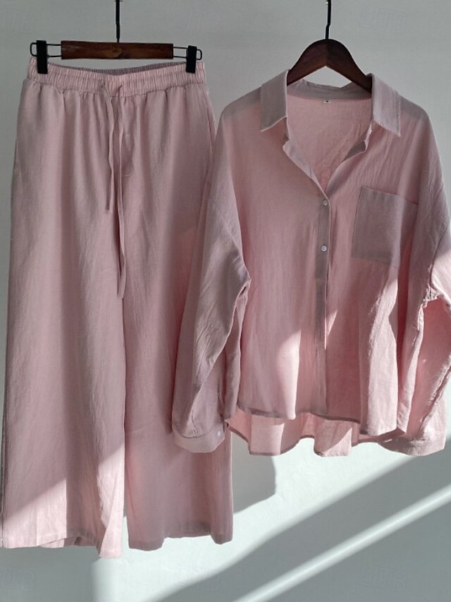 Women's Two-Piece Bolero Top and Pants Set - Effortless Streetwear