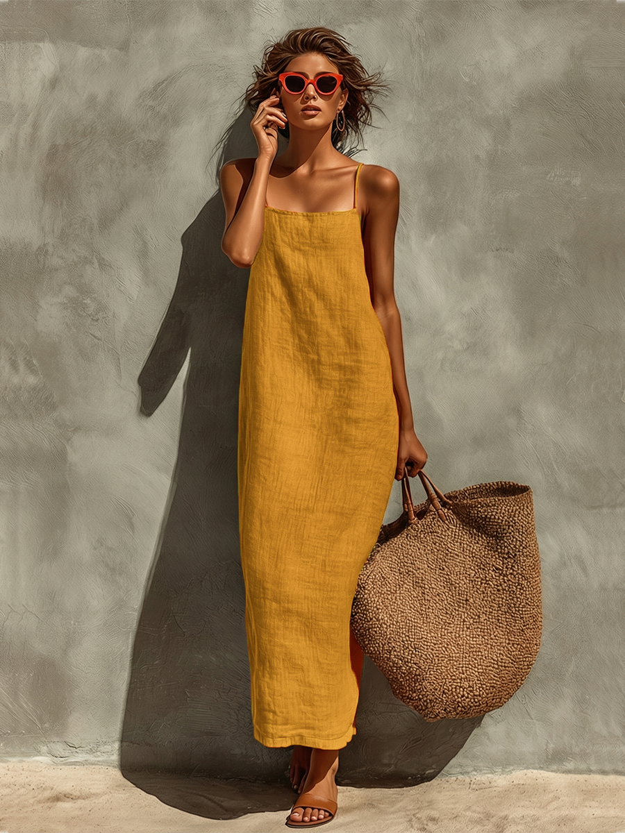 Women's Elegant Dress - Effortless Vacation & Resort Style