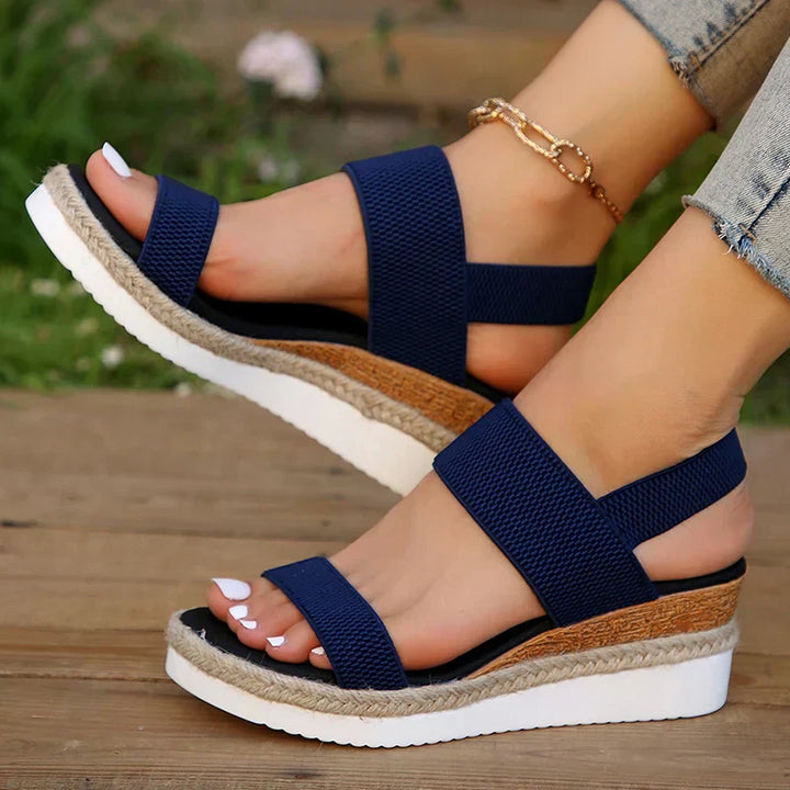 Women's Woven Platform Sandals - All Day Comfort and Style